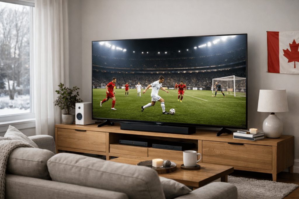 Best IPTV Canada for watching soccer on a smart TV