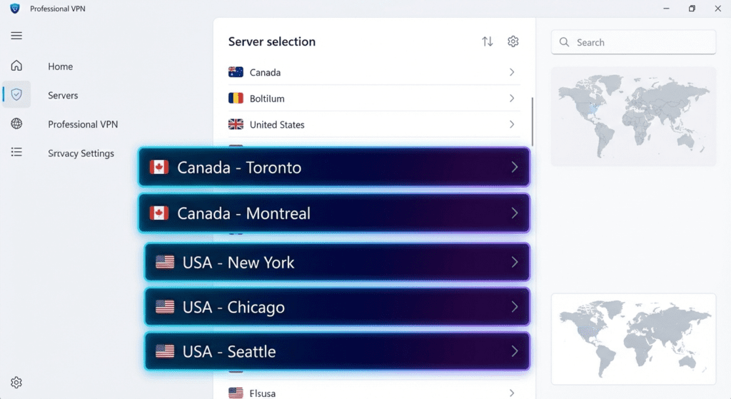 Best VPN servers for IPTV Canada