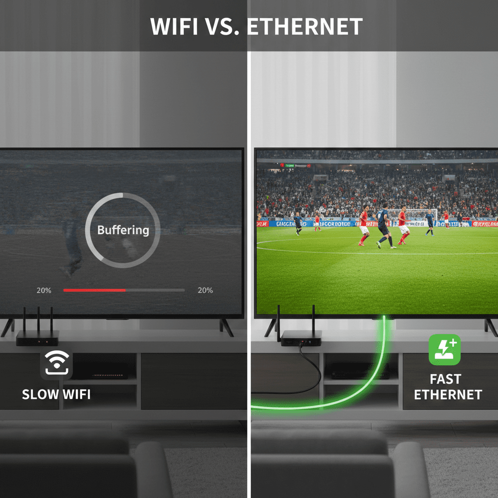 IPTV buffering caused by unstable internet connection
