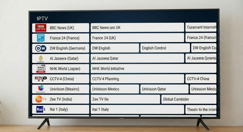 International IPTV channels available in Canada