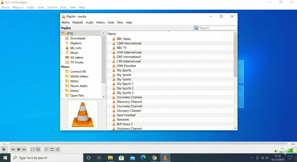 IPTV VLC player Windows Canada