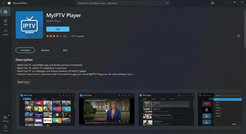 MyIPTV Player Windows Canada