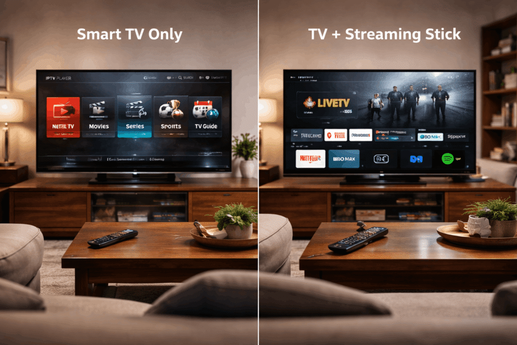 Smart TV and streaming device comparison for IPTV setup in Canada